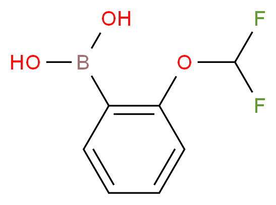 [2-(difluoromethoxy)phenyl]boronic acid_分子结构_CAS_947533-11-1