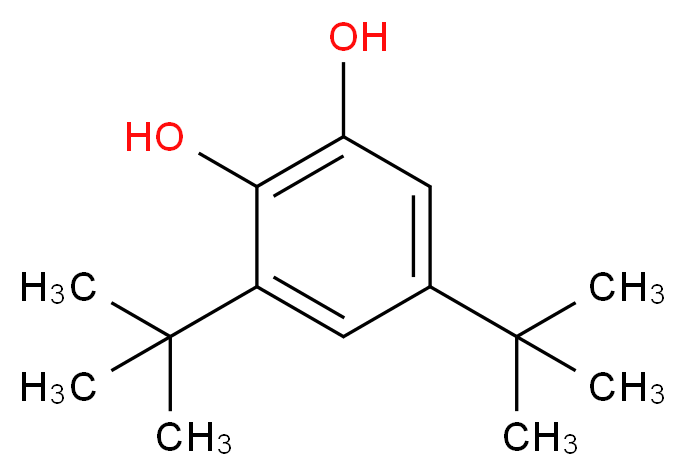 3,5-二叔丁基儿茶酚_分子结构_CAS_1020-31-1)