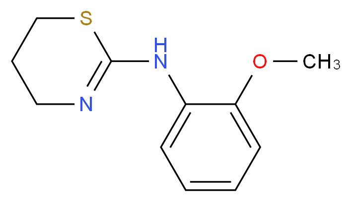 (5,6-Dihydro-4H-[1,3]thiazin-2-yl)-(2-methoxy-phenyl)-amine_分子结构_CAS_27779-18-6)