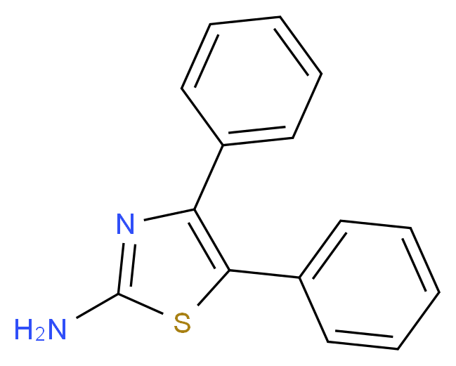 4,5-Diphenyl-thiazol-2-ylamine_分子结构_CAS_6318-74-7)