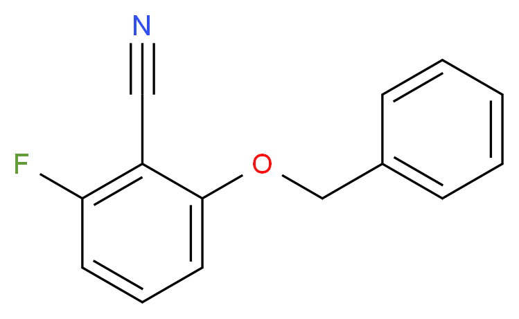 2-(benzyloxy)-6-fluorobenzonitrile_分子结构_CAS_94088-45-6