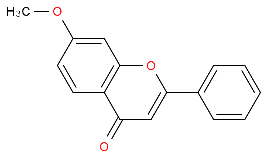 7-methoxy-2-phenyl-4H-chromen-4-one_分子结构_CAS_22395-22-8