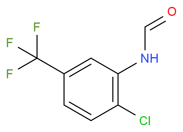 N-[2-chloro-5-(trifluoromethyl)phenyl]formamide_分子结构_CAS_657-63-6