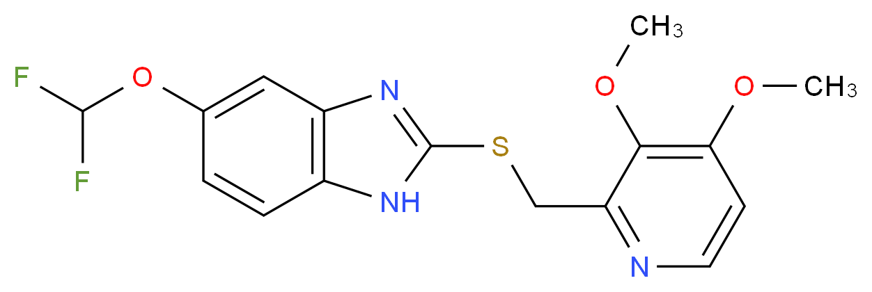 Pantoprazole Sulfide_分子结构_CAS_102625-64-9)