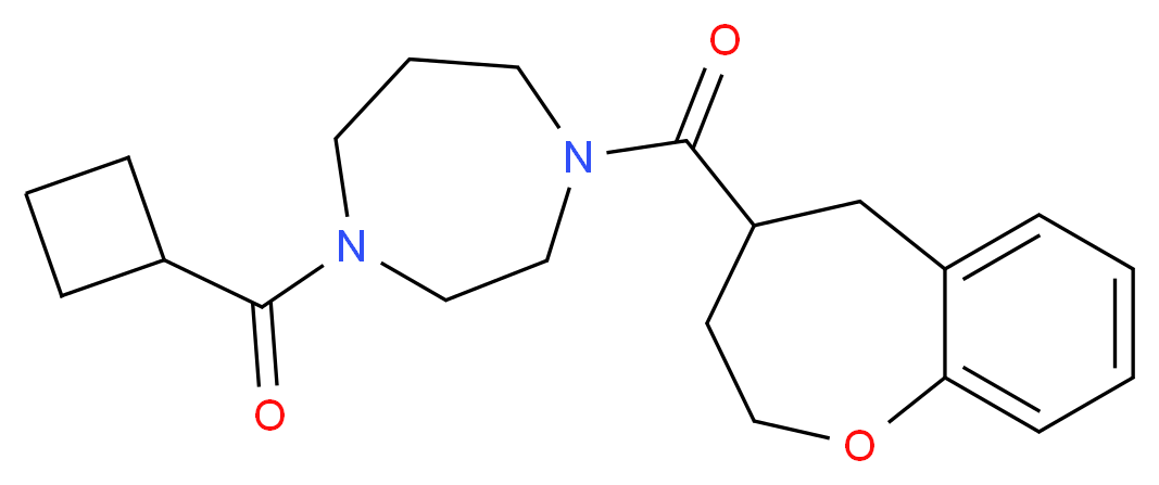 1-(cyclobutylcarbonyl)-4-(2,3,4,5-tetrahydro-1-benzoxepin-4-ylcarbonyl)-1,4-diazepane_分子结构_CAS_)