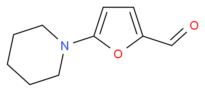 5-Piperidin-1-yl-furan-2-carbaldehyde_分子结构_CAS_22868-60-6)