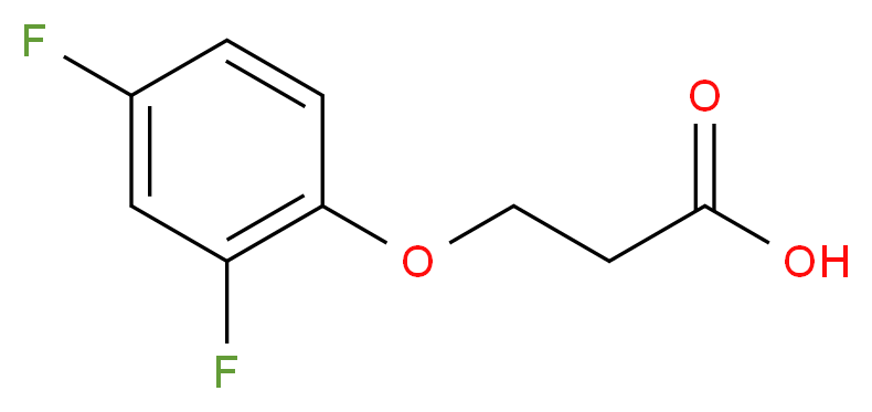 3-(2,4-Difluorophenoxy)propanoic acid_分子结构_CAS_777-28-6)