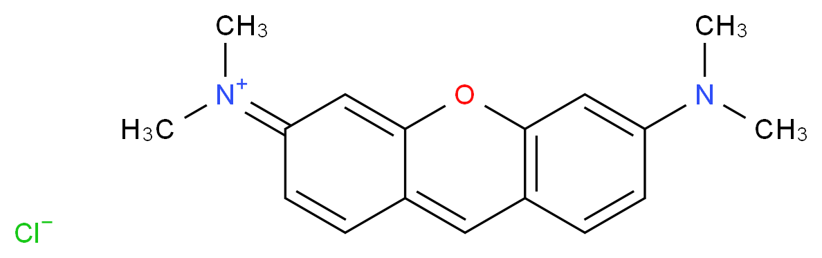 6-(dimethylamino)-N,N-dimethyl-3H-xanthen-3-iminium chloride_分子结构_CAS_92-32-0