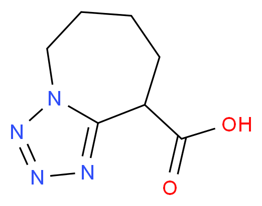 6,7,8,9-tetrahydro-5H-tetrazolo[1,5-a]azepine-9-carboxylic acid_分子结构_CAS_860225-11-2)