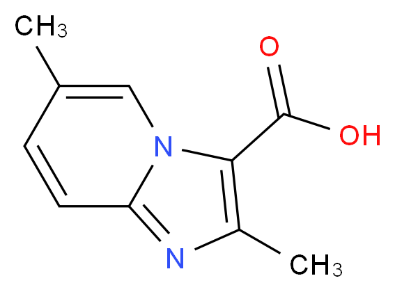 2,6-Dimethylimidazo[1,2-a]pyridine-3-carboxylic acid_分子结构_CAS_81438-52-0)