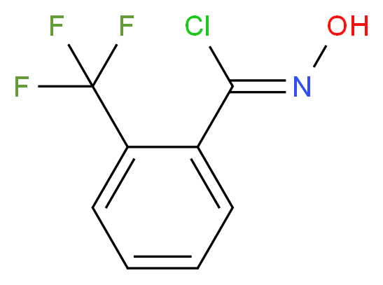 N-Hydroxy-2-(trifluoromethyl)benzenecarboximidoyl chloride_分子结构_CAS_74467-04-2)