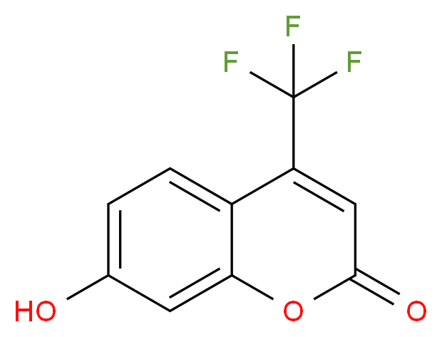 7-羟基-4-三氟甲基香豆素_分子结构_CAS_575-03-1)