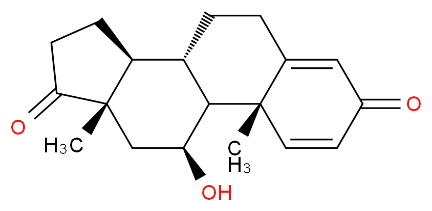 1,4-Androstadien-11β-ol-3,17-dione_分子结构_CAS_898-84-0)