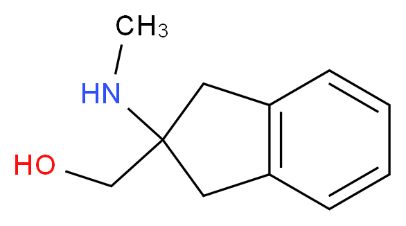 [2-(methylamino)-2,3-dihydro-1H-inden-2-yl]methanol_分子结构_CAS_)