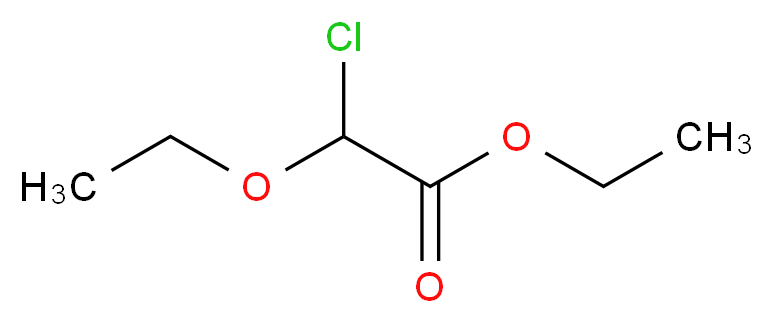 ethyl 2-chloro-2-ethoxyacetate_分子结构_CAS_34006-60-5