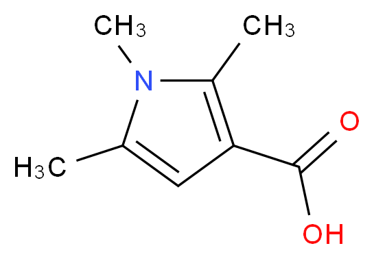 1,2,5-Trimethyl-1H-pyrrole-3-carboxylic acid_分子结构_CAS_175276-50-3)