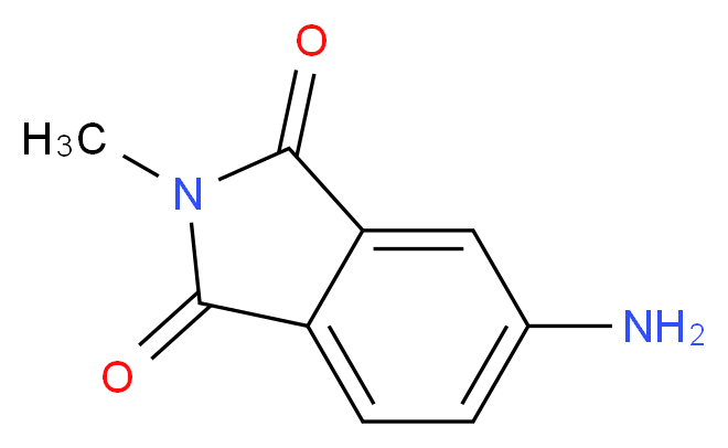 N-甲基-4-氨基邻苯二甲酰亚胺_分子结构_CAS_2307-00-8)