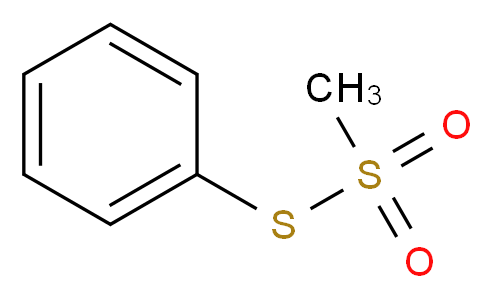 (methanesulfonylsulfanyl)benzene_分子结构_CAS_1197-26-8