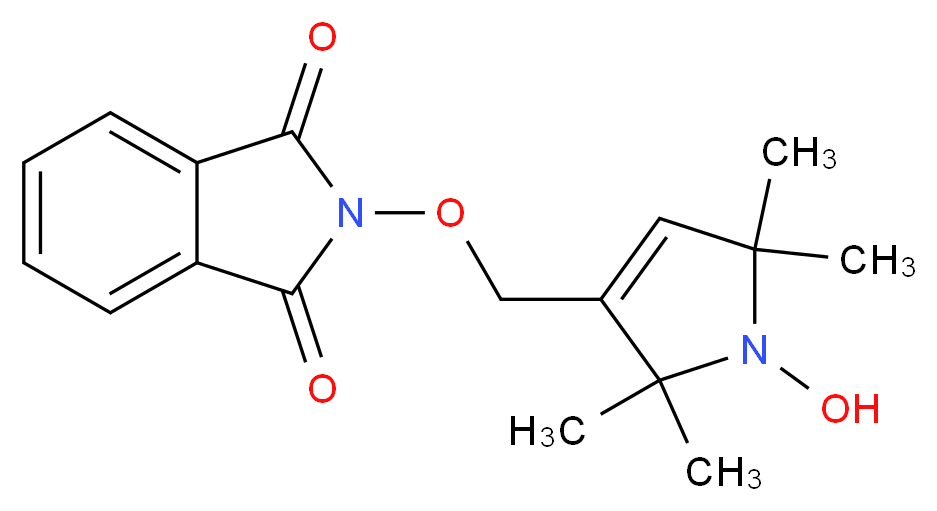 2-[(1-hydroxy-2,2,5,5-tetramethyl-2,5-dihydro-1H-pyrrol-3-yl)methoxy]-2,3-dihydro-1H-isoindole-1,3-dione_分子结构_CAS_1214132-79-2