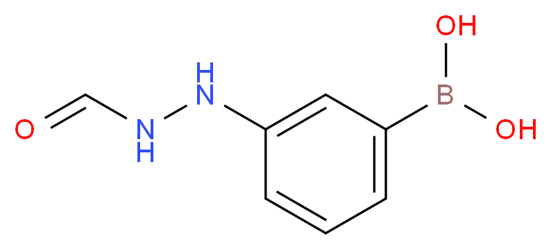 3-(肼基羰基)苯硼酸_分子结构_CAS_913835-79-7)