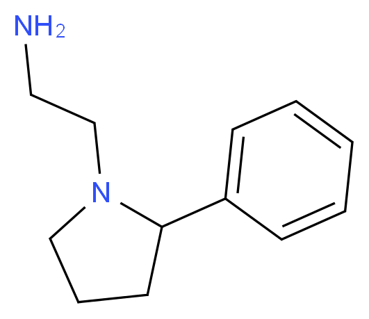 2-(2-phenylpyrrolidin-1-yl)ethan-1-amine_分子结构_CAS_61695-05-4