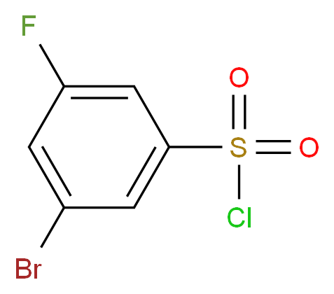 3-bromo-5-fluorobenzene-1-sulfonyl chloride_分子结构_CAS_1214342-44-5