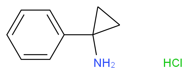 1-phenylcyclopropan-1-amine hydrochloride_分子结构_CAS_73930-39-9