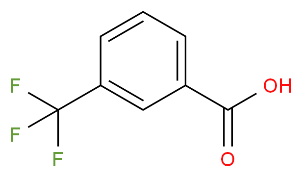 3-(三氟甲基)苯甲酸_分子结构_CAS_454-92-2)