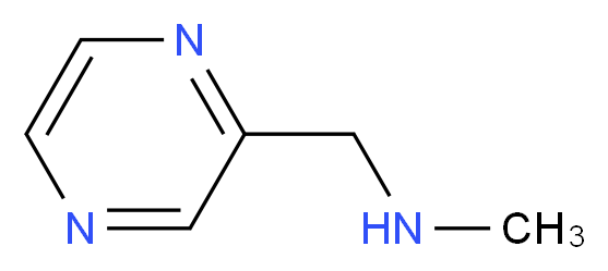 methyl(pyrazin-2-ylmethyl)amine_分子结构_CAS_)