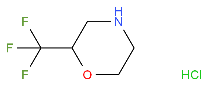 2-(trifluoromethyl)morpholine hydrochloride_分子结构_CAS_)