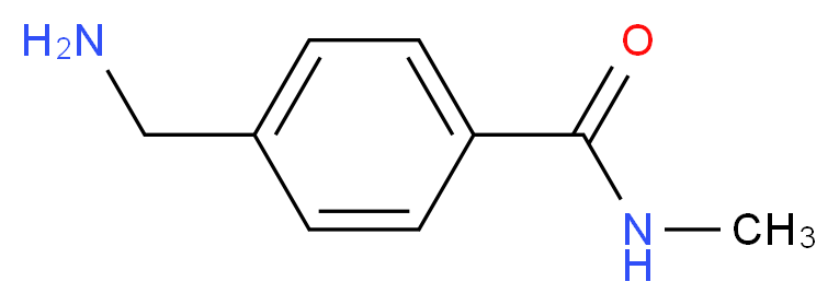 4-(aminomethyl)-N-methylbenzamide_分子结构_CAS_164648-64-0)