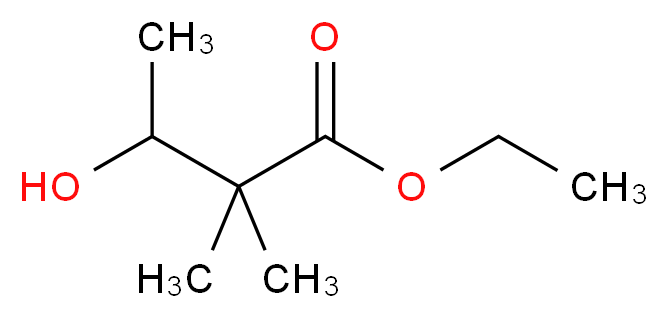 ethyl 3-hydroxy-2,2-dimethylbutanoate_分子结构_CAS_69737-23-1