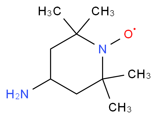 4-Amino-2,2,6,6-tetramethylpiperidino-1-oxyl_分子结构_CAS_14691-88-4)