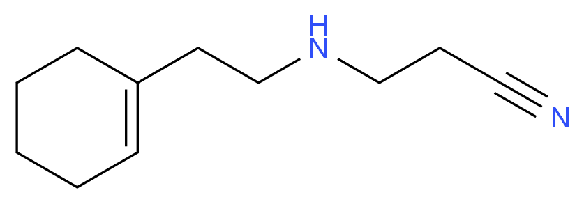 3-{[2-(1-Cyclohexen-1-yl)ethyl]-amino}propanenitrile_分子结构_CAS_)