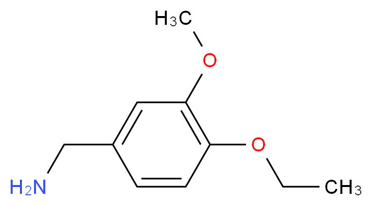 1-(4-ethoxy-3-methoxyphenyl)methanamine_分子结构_CAS_93489-14-6)