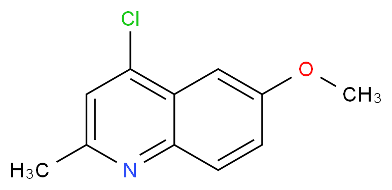 4-chloro-6-methoxy-2-methylquinoline_分子结构_CAS_)
