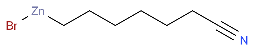 7-(bromozincio)heptanenitrile_分子结构_CAS_312624-28-5