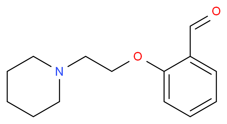 2-[2-(piperidin-1-yl)ethoxy]benzaldehyde_分子结构_CAS_14573-94-5