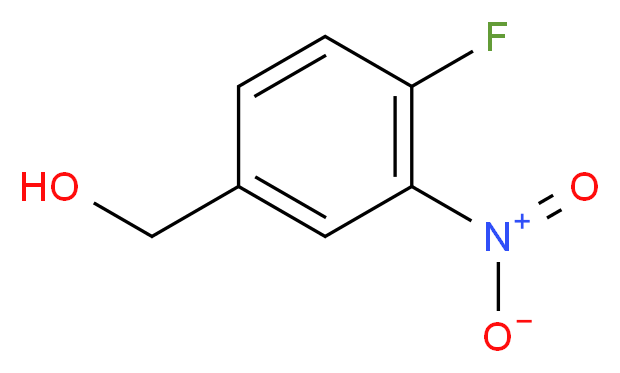 4-氟-3-硝基苄醇_分子结构_CAS_20274-69-5)