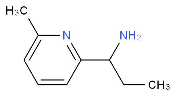 1-(6-methylpyridin-2-yl)propan-1-amine_分子结构_CAS_1185320-33-5