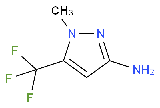 3-Amino-1-methyl-5-(trifluoromethyl)-1H-pyrazole_分子结构_CAS_149978-42-7)