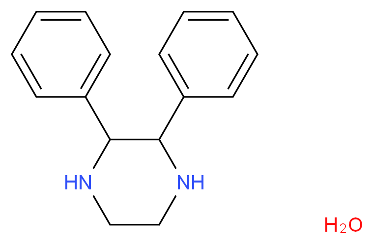 2,3-diphenylpiperazine hydrate_分子结构_CAS_143699-24-5