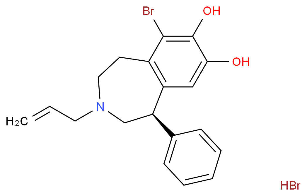 R(+)-6-Bromo-APB hydrobromide_分子结构_CAS_)