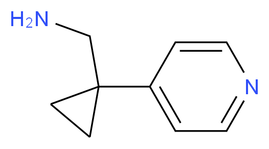 1-(4-PYRIDINYL)-CYCLOPROPANEMETHANAMINE_分子结构_CAS_680973-08-4)