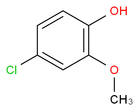 4-chloro-2-methoxyphenol_分子结构_CAS_16766-30-6