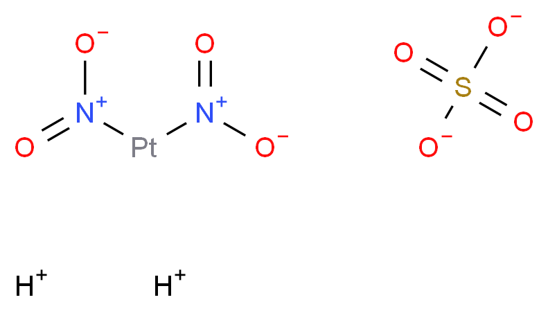 二硝基硫酸二氢化铂(II)溶液_分子结构_CAS_12033-81-7)