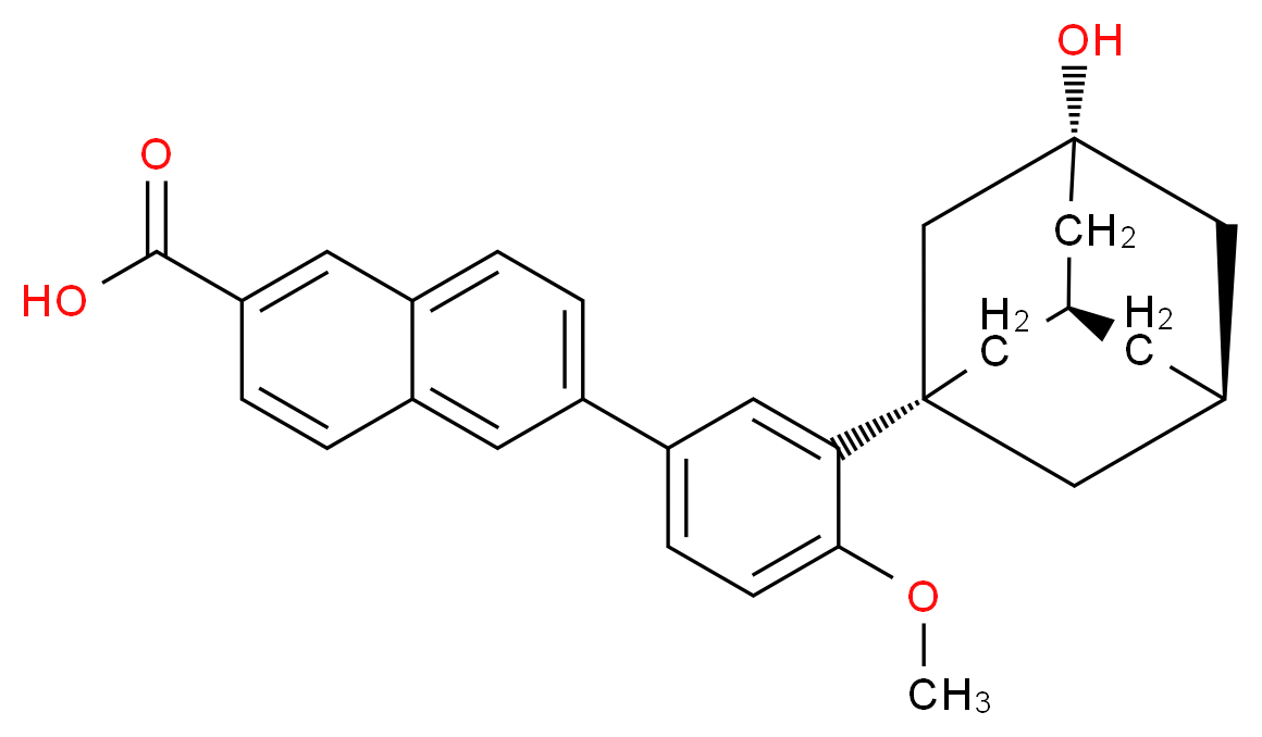 Hydroxy Adapalene_分子结构_CAS_)