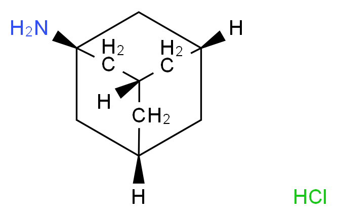 (3R,5S,7s)-adamantan-1-amine hydrochloride_分子结构_CAS_665-66-7