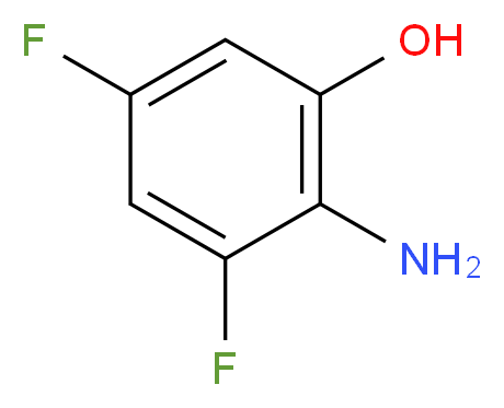 Phenol, 2-amino-3,5-difluoro- (9CI)_分子结构_CAS_163733-98-0)