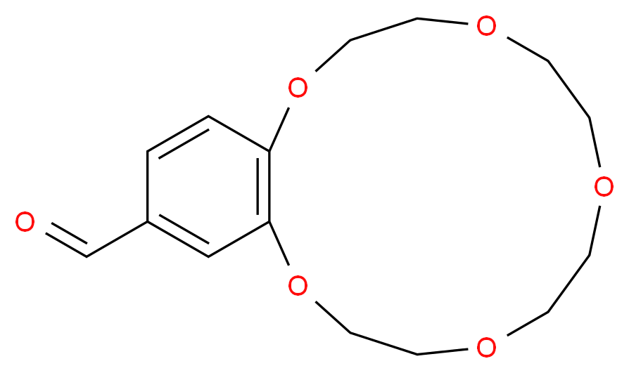 2,3,5,6,8,9,11,12-octahydro-1,4,7,10,13-benzopentaoxacyclopentadecine-15-carbaldehyde_分子结构_CAS_60835-73-6